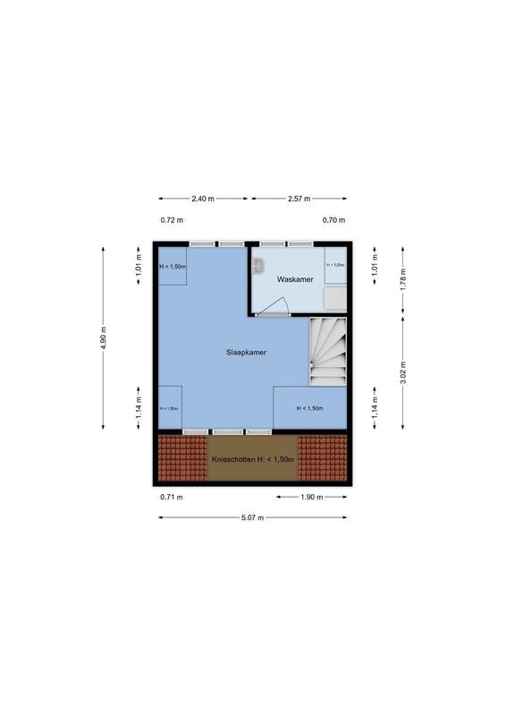 W.A. Vultostraat 141 Floorplan Blur 3