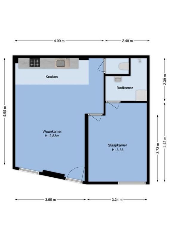 Fruitstraat 50-H Floorplan Blur 0