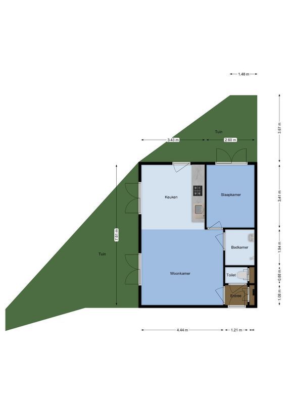Jutfaseweg 223-22 Floorplan Blur 0