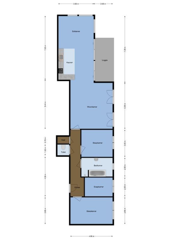 Voorsterbeeklaan 124 Floorplan Blur 0