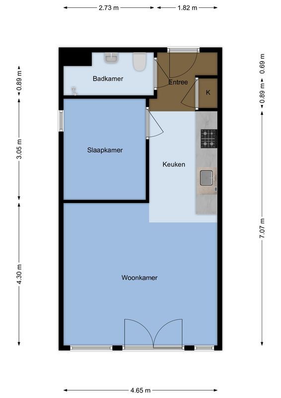 Jutfaseweg 223-4 Floorplan Blur 0