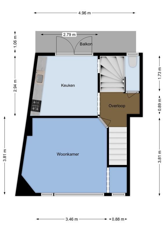 Bandoengstraat 47 Floorplan Blur 1
