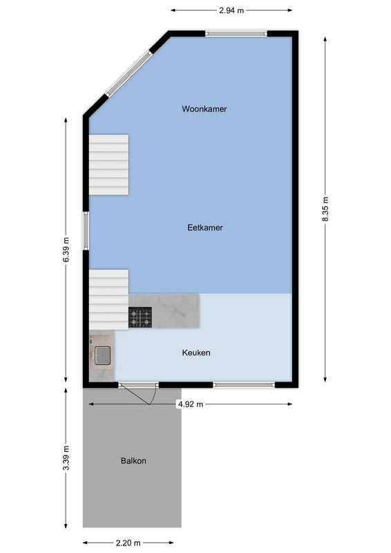 Hoogstraat 2-A Floorplan Blur 0