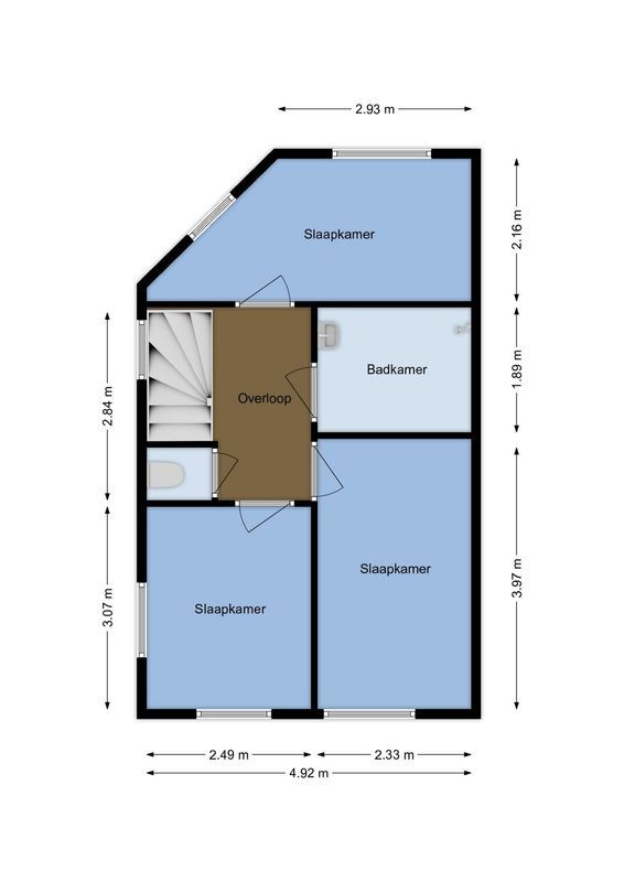 Hoogstraat 2-A Floorplan Blur 1