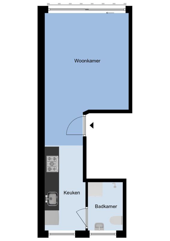 P.C. Hooftstraat 2-B Floorplan Blur 0
