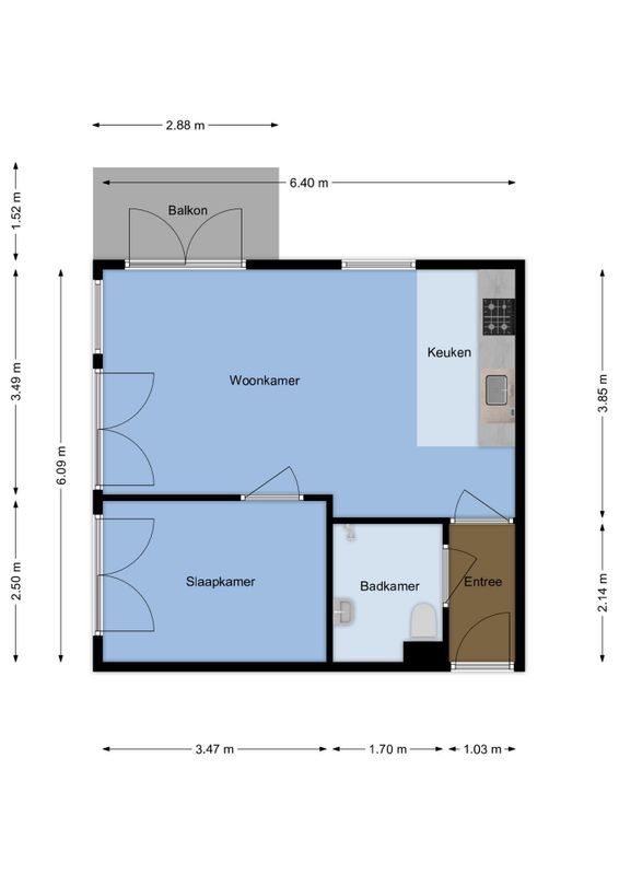 Jutfaseweg 223-46 Floorplan Blur 0