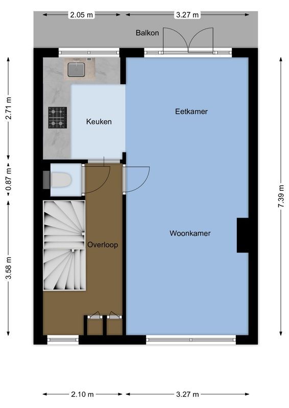 Merwedestraat 3-BSA Floorplan Blur 0