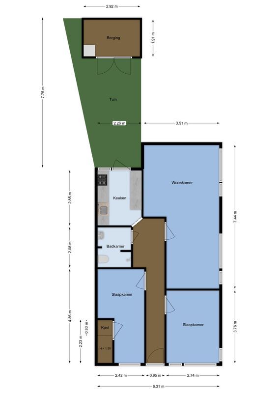 Bataviastraat 57 Floorplan Blur 1