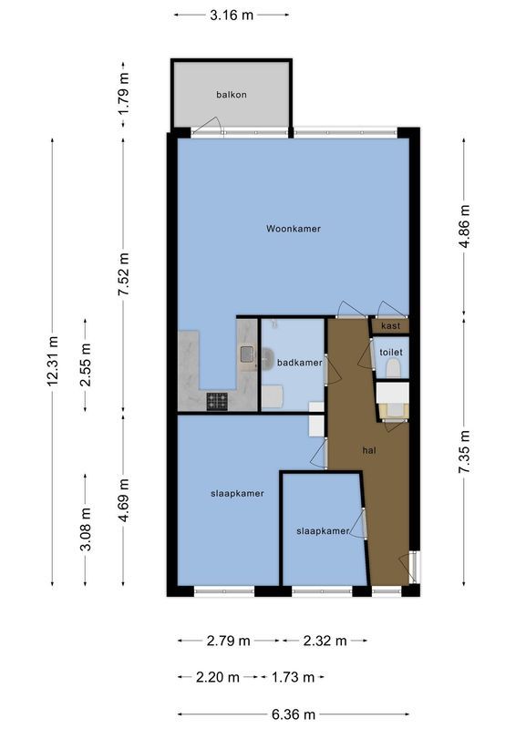 Wageningseberg 258 Floorplan Blur 0