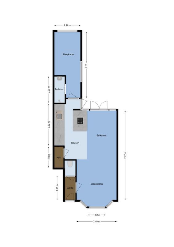 B.F. Suermanstraat 17 Floorplan Blur 1