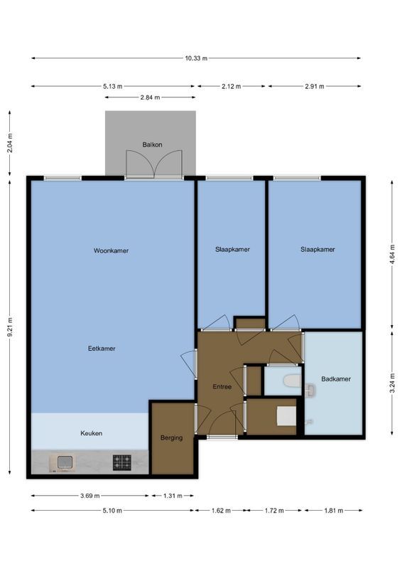 Pablo Picassostraat 530 Floorplan Blur 0