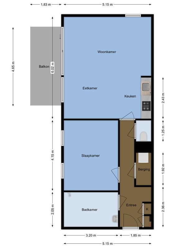 Marnixlaan 238-B Floorplan Blur 0