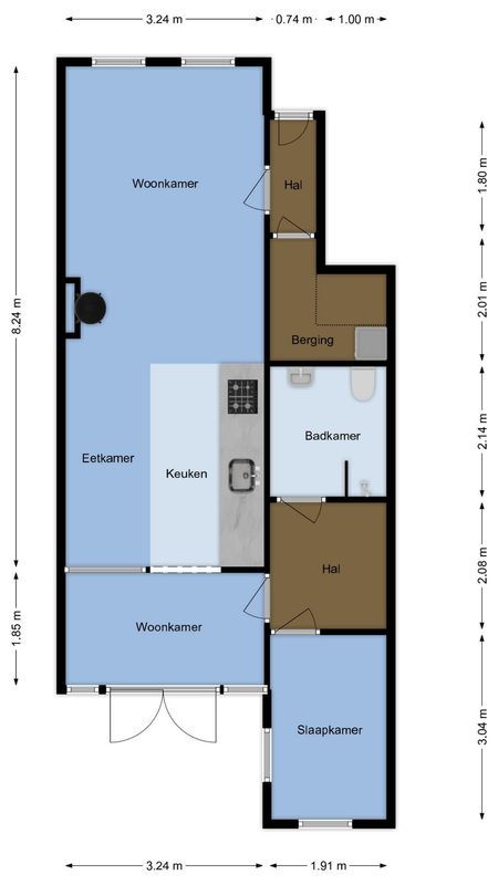 De Lessepsstraat 69 Floorplan Blur 1