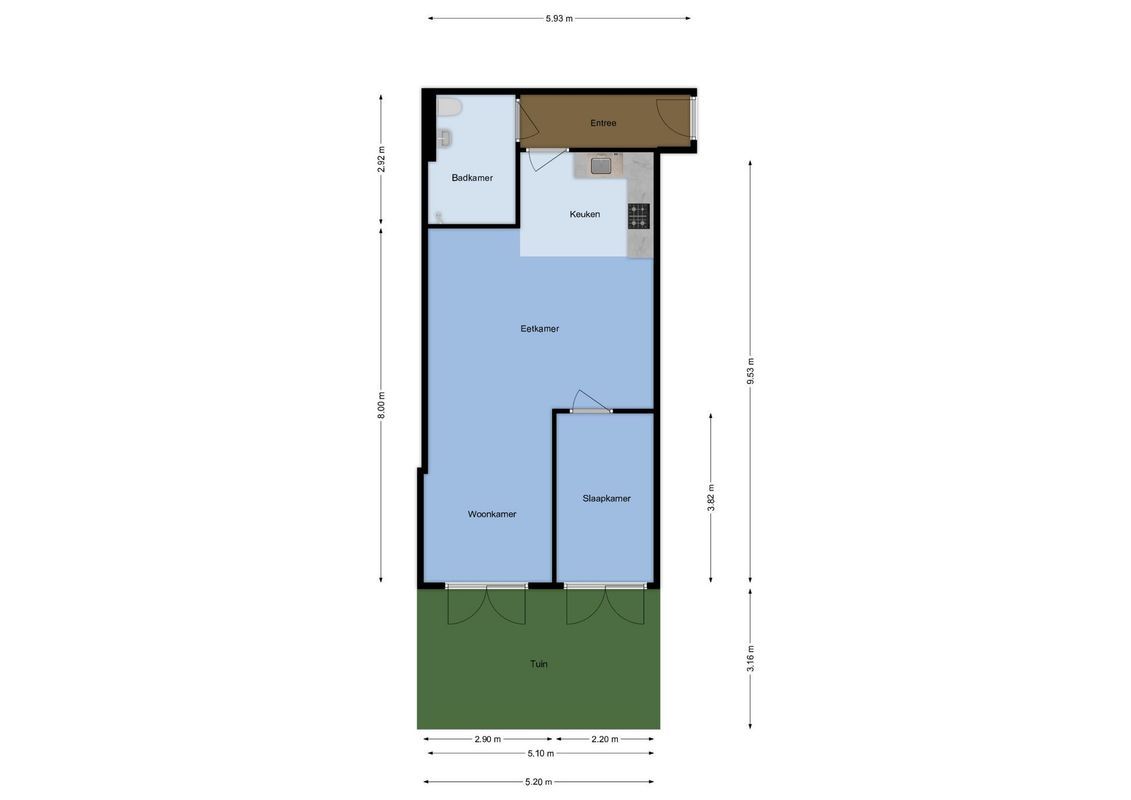 Waalstraat 121-B Floorplan Blur 0