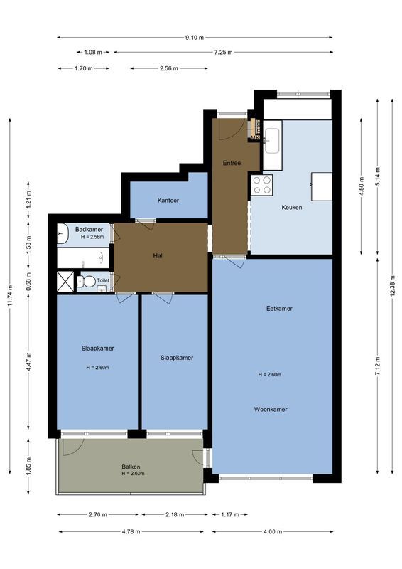 Van Vollenhovenlaan 281 Floorplan Blur 0