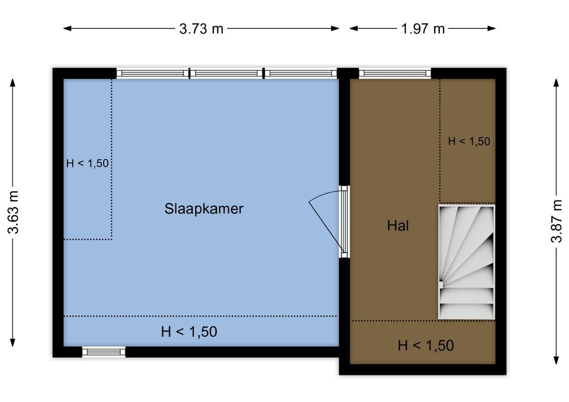 Klokjeslaan 84 Floorplan Blur 3