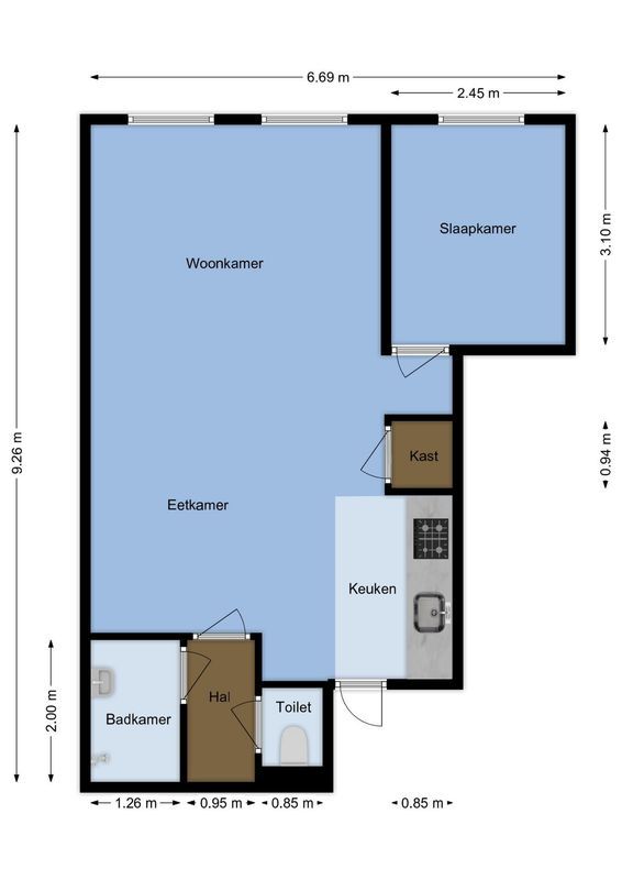 Jutfaseweg 223-5 Floorplan Blur 0