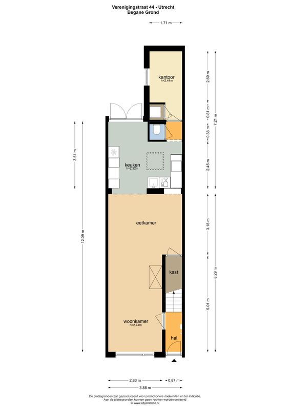 Verenigingstraat 44 Floorplan Blur 0