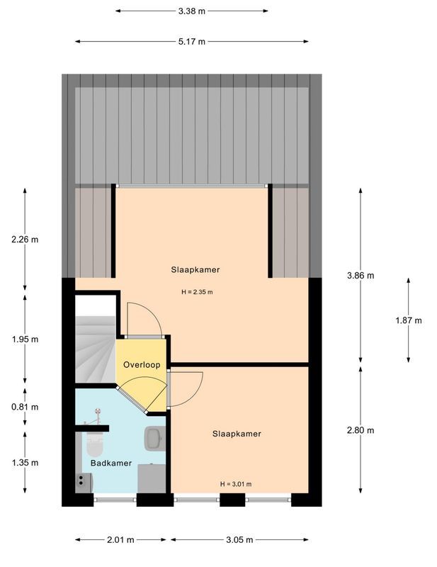 Augusto Sandinostraat 170 Floorplan Blur 2