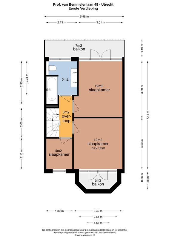Prof. van Bemmelenlaan 48 Floorplan Blur 2