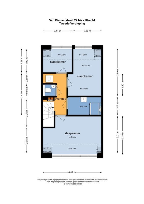 Van Diemenstraat 24-bis Floorplan Blur 2