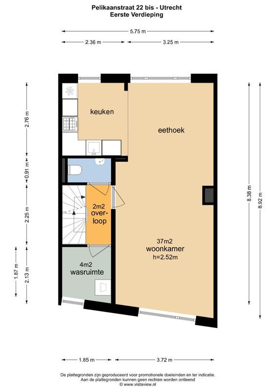 Pelikaanstraat 22-BS Floorplan Blur 1