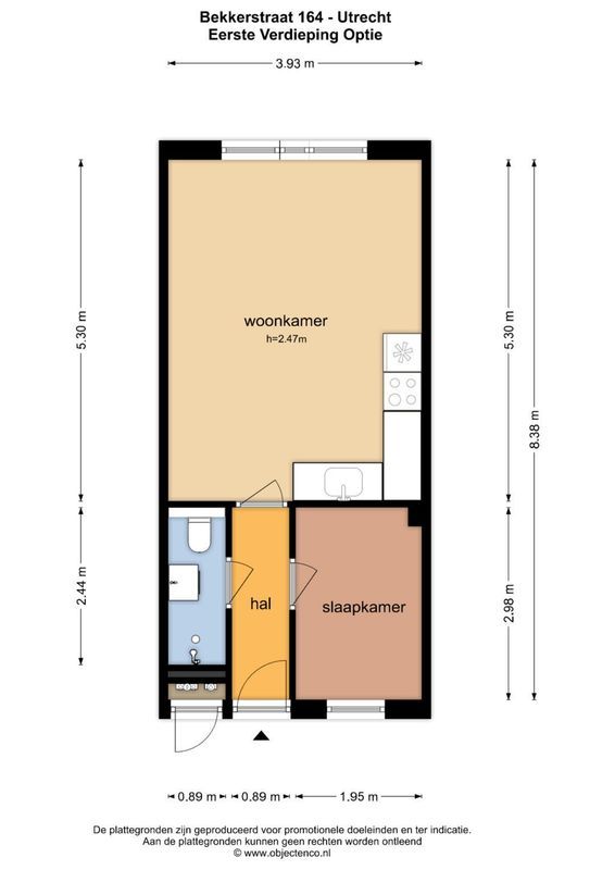 Bekkerstraat 164 Floorplan Blur 1