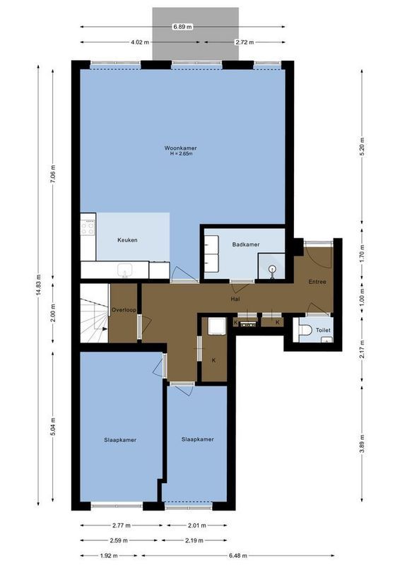 Pablo Picassostraat 506 Floorplan Blur 2