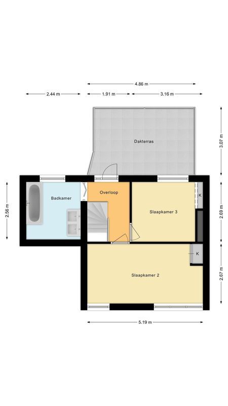 Rijnlaan 53-BS Floorplan Blur 2