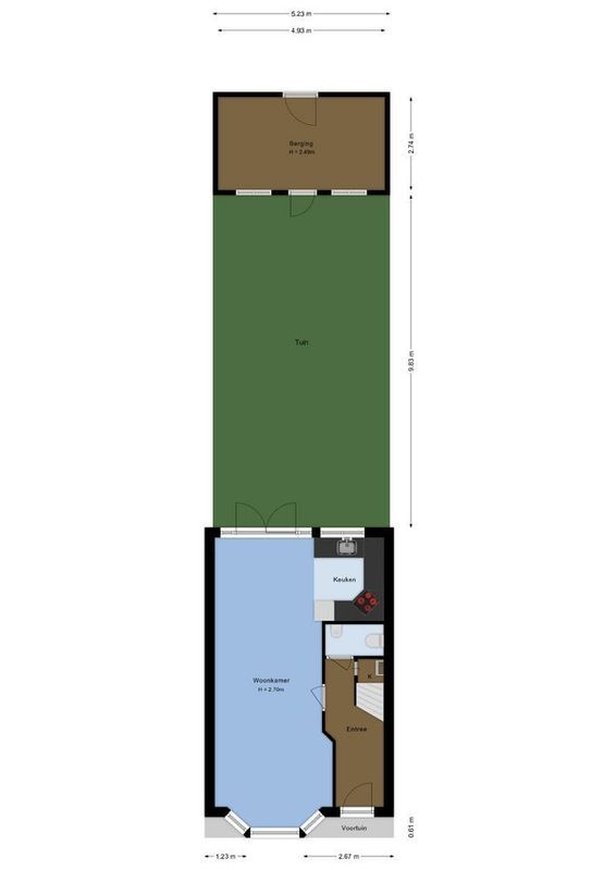 Noordeindestraat 5 Floorplan Blur 3