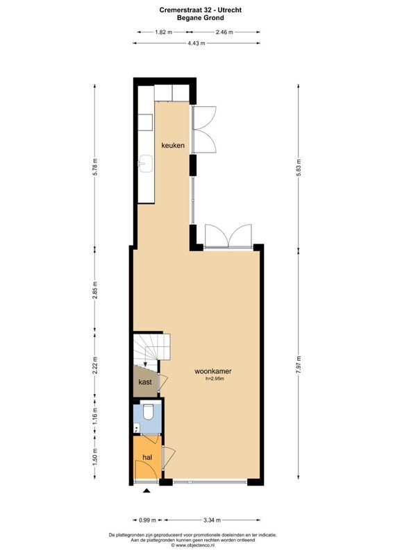 Cremerstraat 32 Floorplan Blur 0