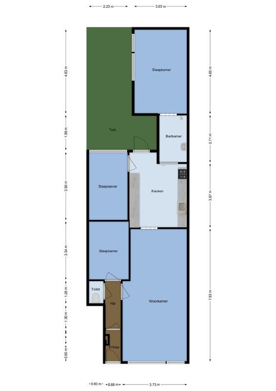 Pelikaanstraat 24 Floorplan Blur 1