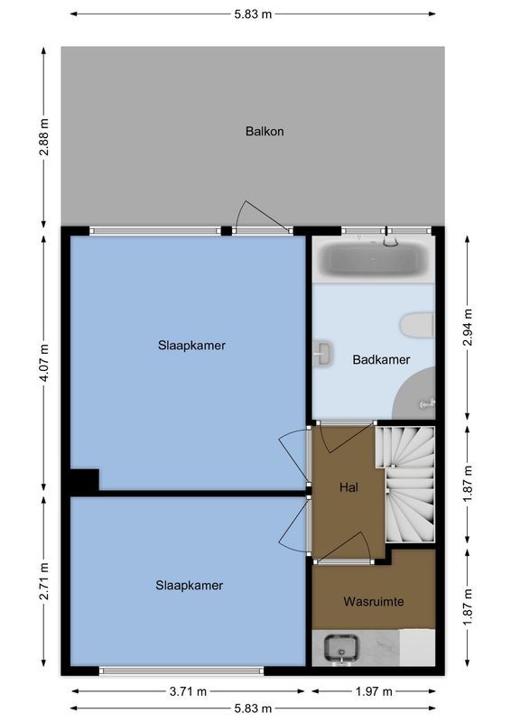 Klokjeslaan 84 Floorplan Blur 2