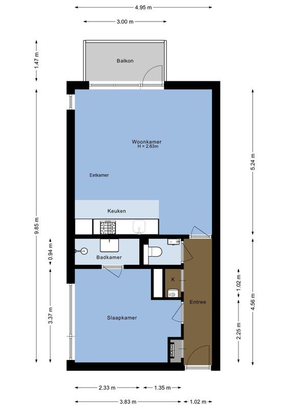 Amsterdamsestraatweg 831-L Floorplan Blur 0