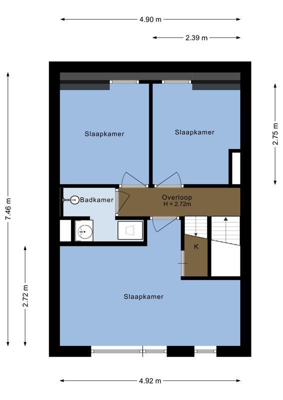 Waalstraat 71 Floorplan Blur 1