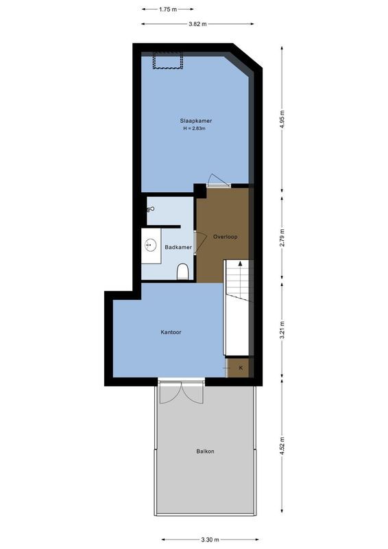 Tesselschadestraat 5-B S Floorplan Blur 2
