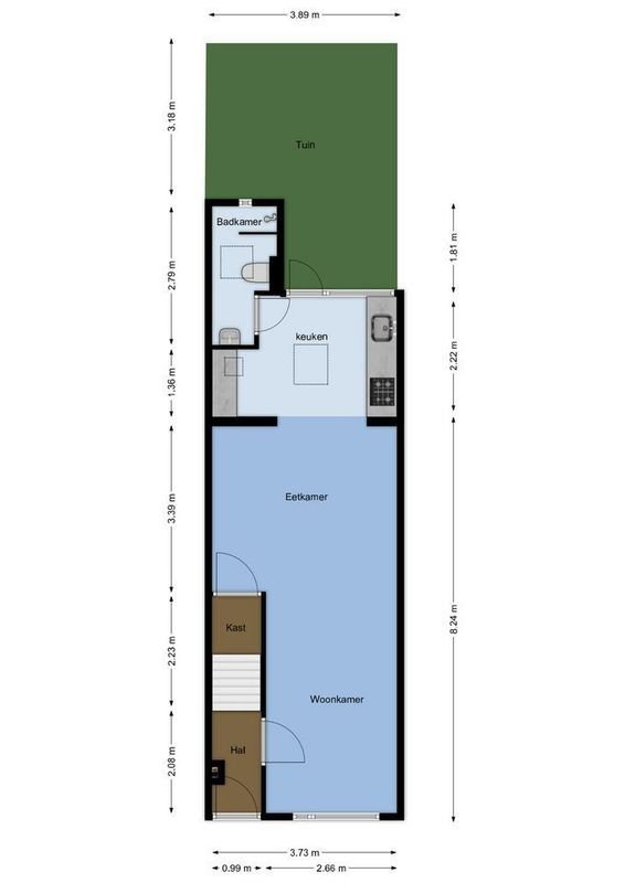 Kerkdwarsstraat 12 Floorplan Blur 0