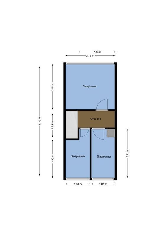 Kerkdwarsstraat 12 Floorplan Blur 1