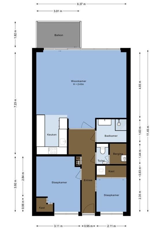Wageningseberg 332 Floorplan Blur 0