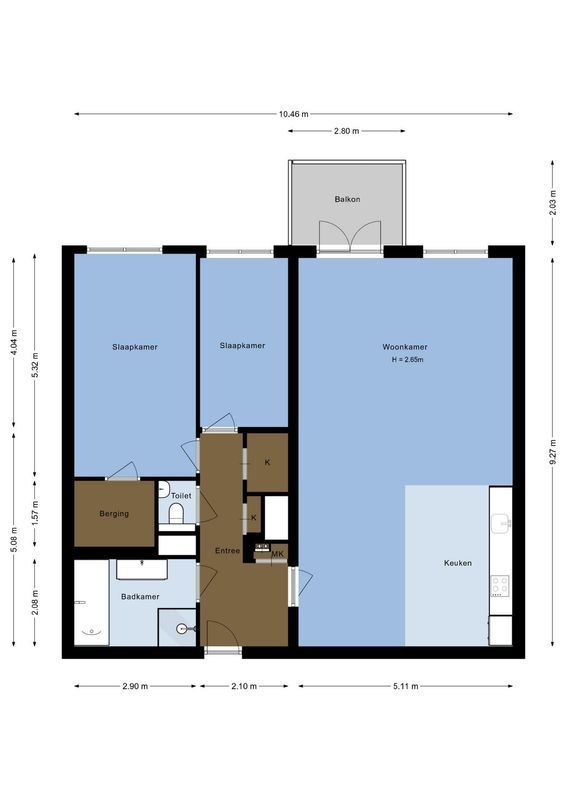 Pablo Picassostraat 559 Floorplan Blur 0