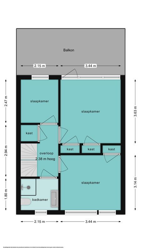 Olivier van Noortstraat 8 Floorplan Blur 2