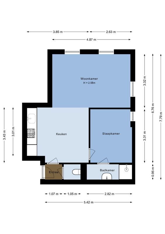 Jutfaseweg 223-6 Floorplan Blur 0