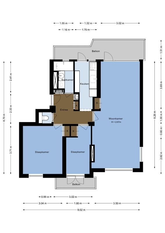 Lessinglaan 43-3 Floorplan Blur 0