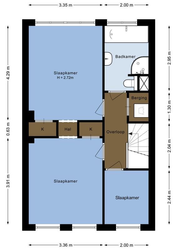 Croeselaan 257-BS Floorplan Blur 2