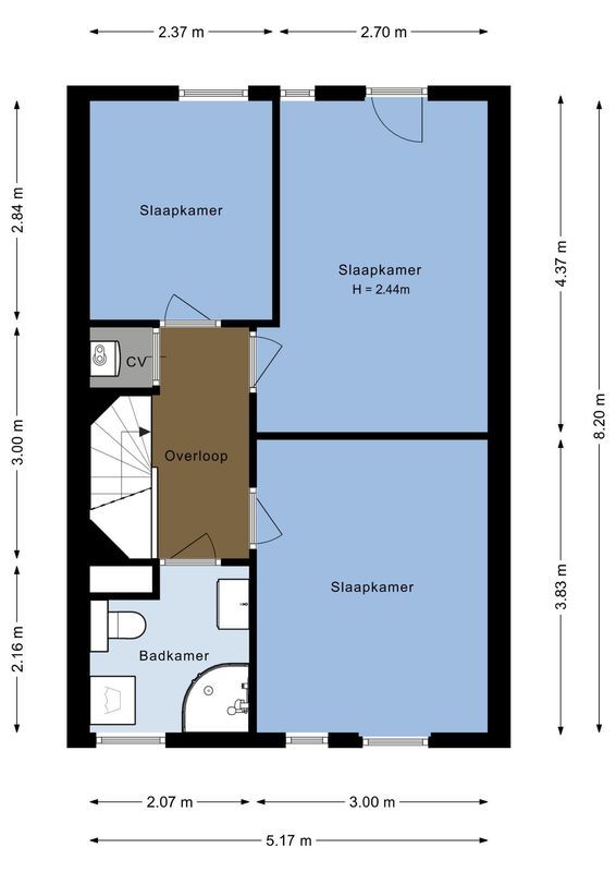 Olof Palmelaan 126 Floorplan Blur 1