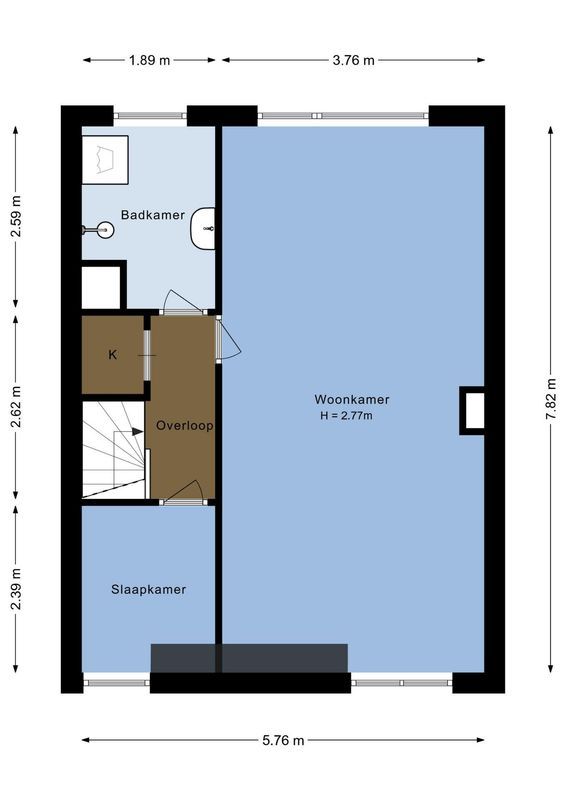 Lepelaarstraat 33-BS Floorplan Blur 2