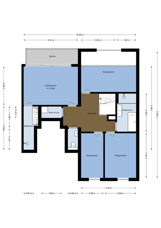 Rolderdiephof 136 Floorplan Blur 1