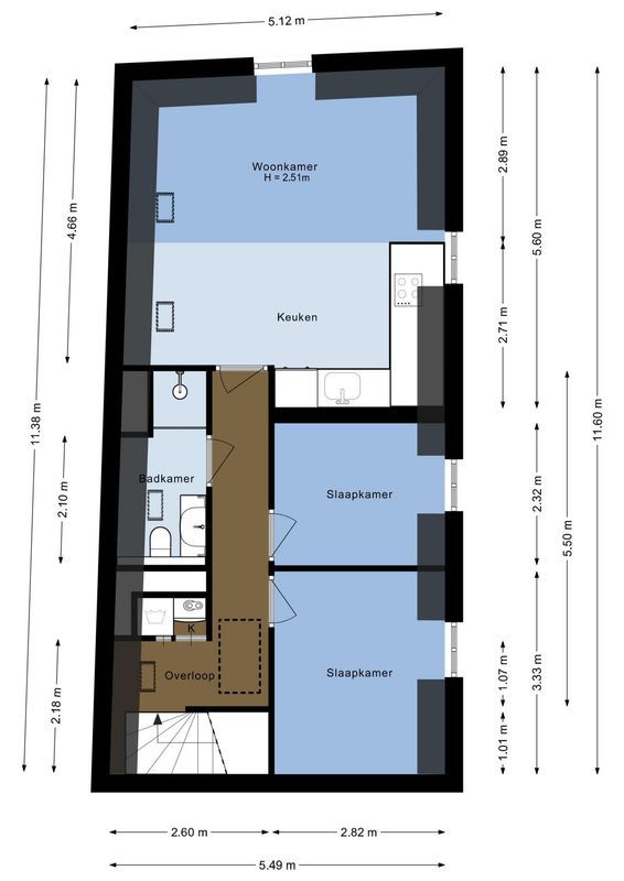 Arnhemsestraat 31-C Floorplan Blur 2
