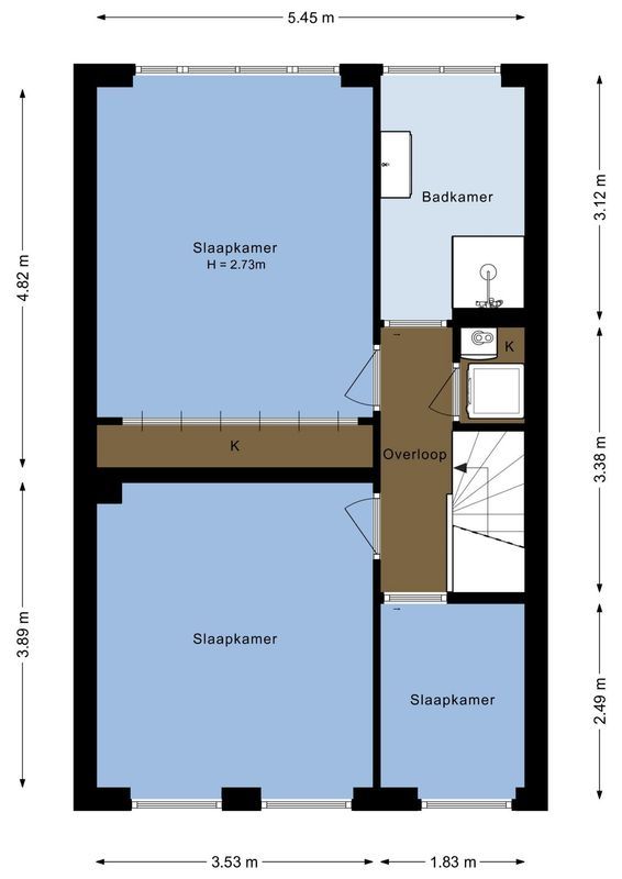Croeselaan 255-BSA Floorplan Blur 2
