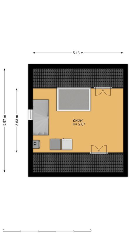 Rembrandtlaan 23 Floorplan Blur 2